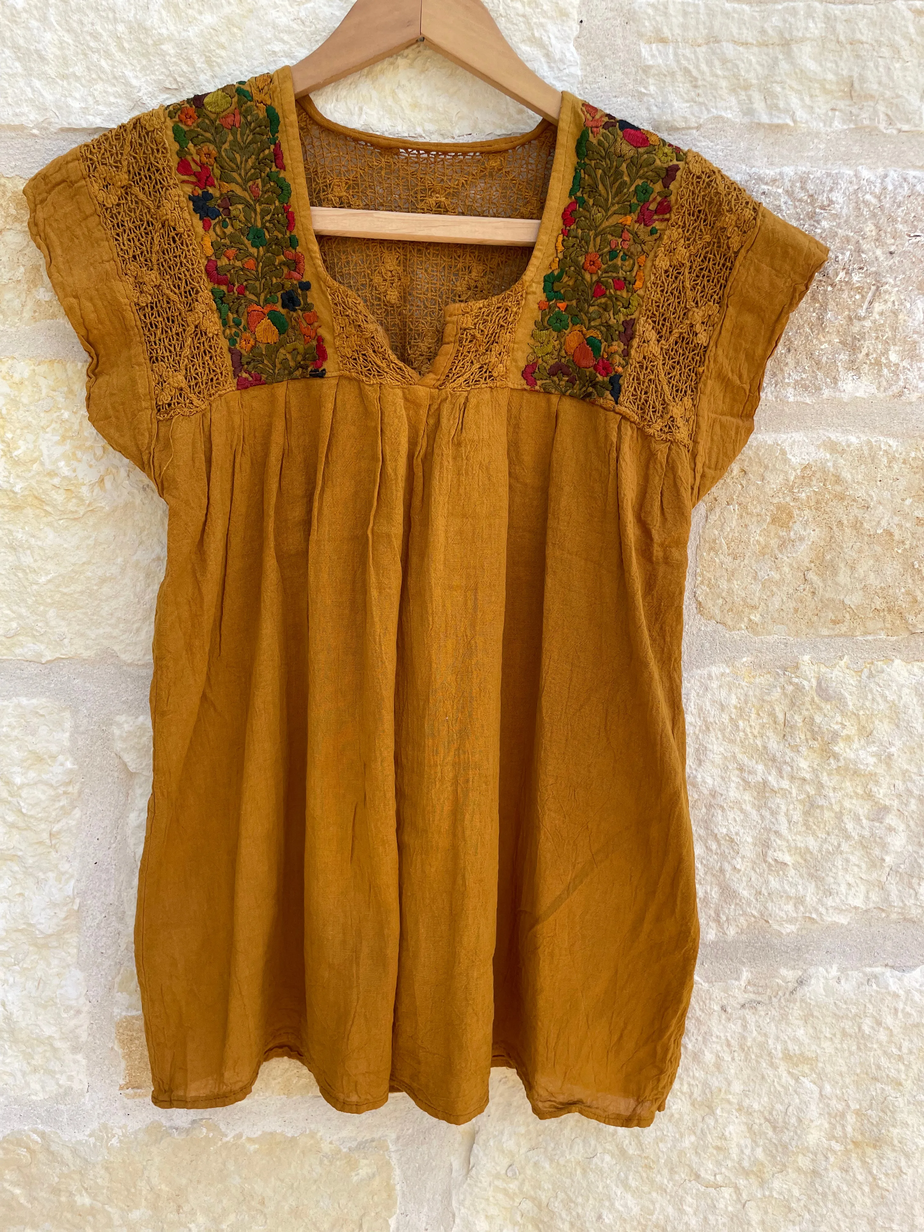 Marigold Short Sleeve Franco Blouse