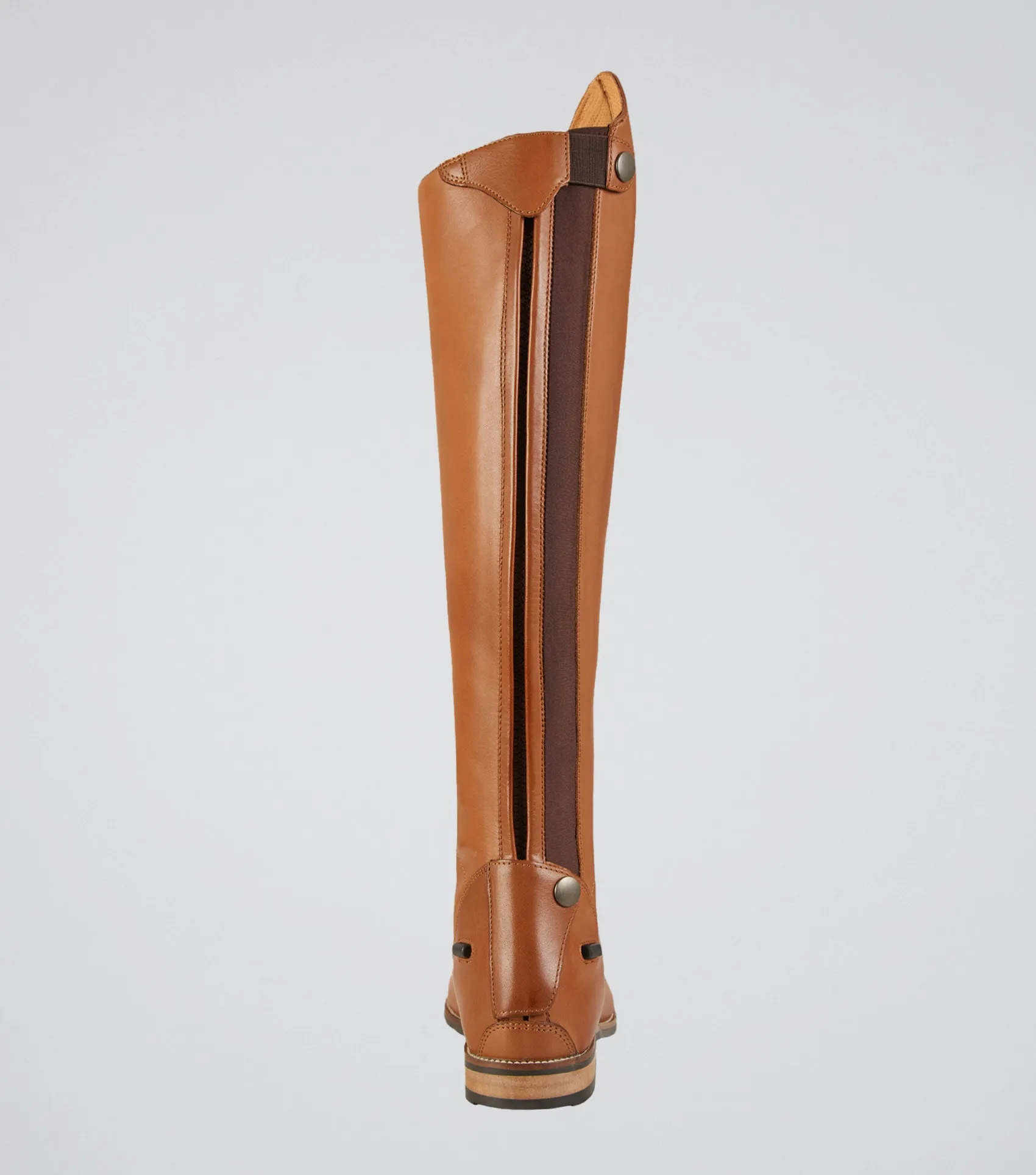 Maurizia Ladies Lace Front Tall Leather Riding Boots Cognac (Regular Calf)