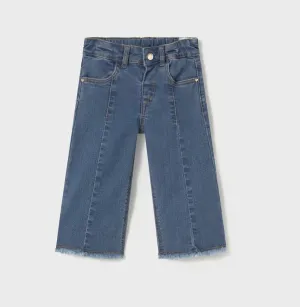 Mayoral Girl Kelsey Wide Leg Cropped Jeans