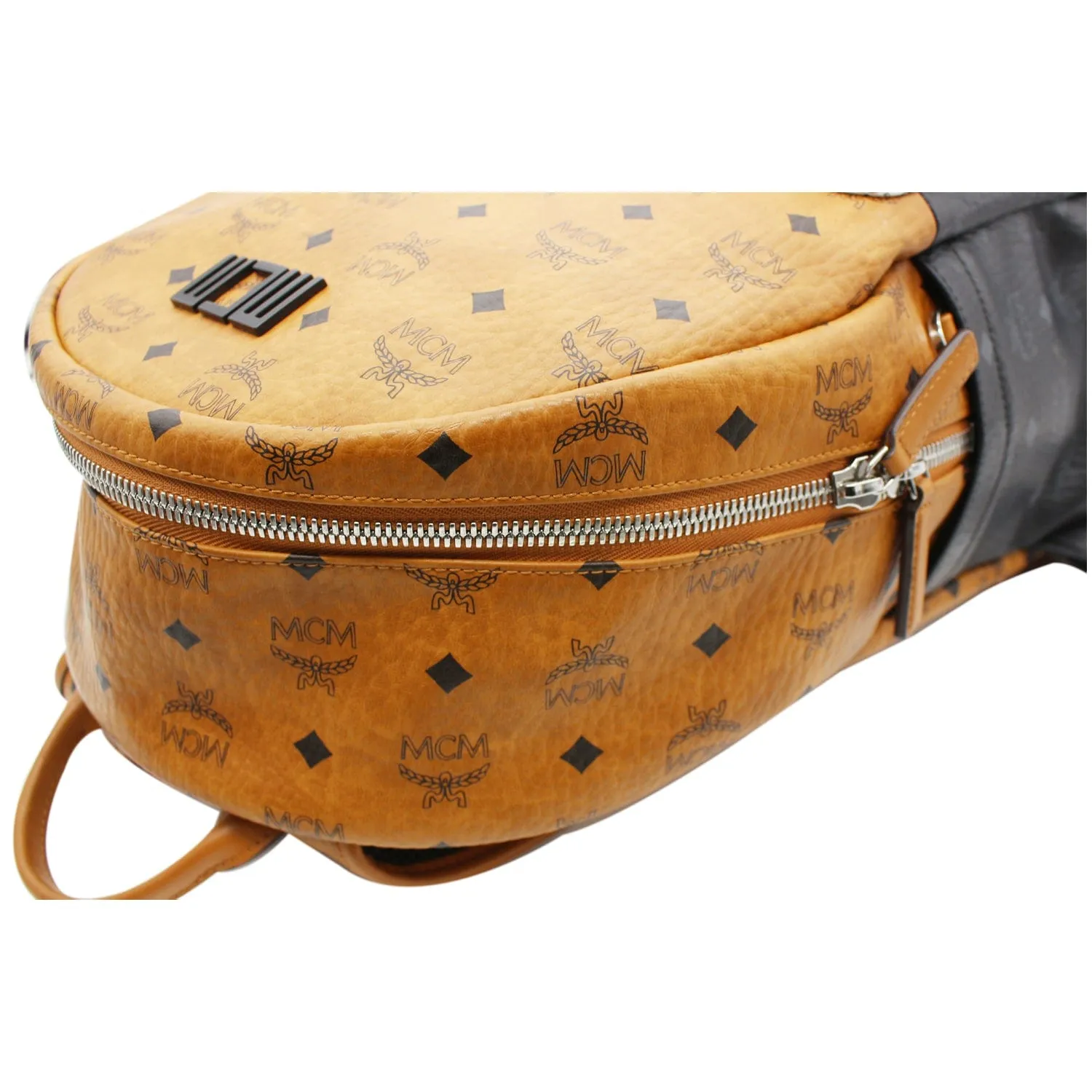 MCM Stark Visetos Mix Coated Canvas Backpack Bag Cognac- 10% OFF