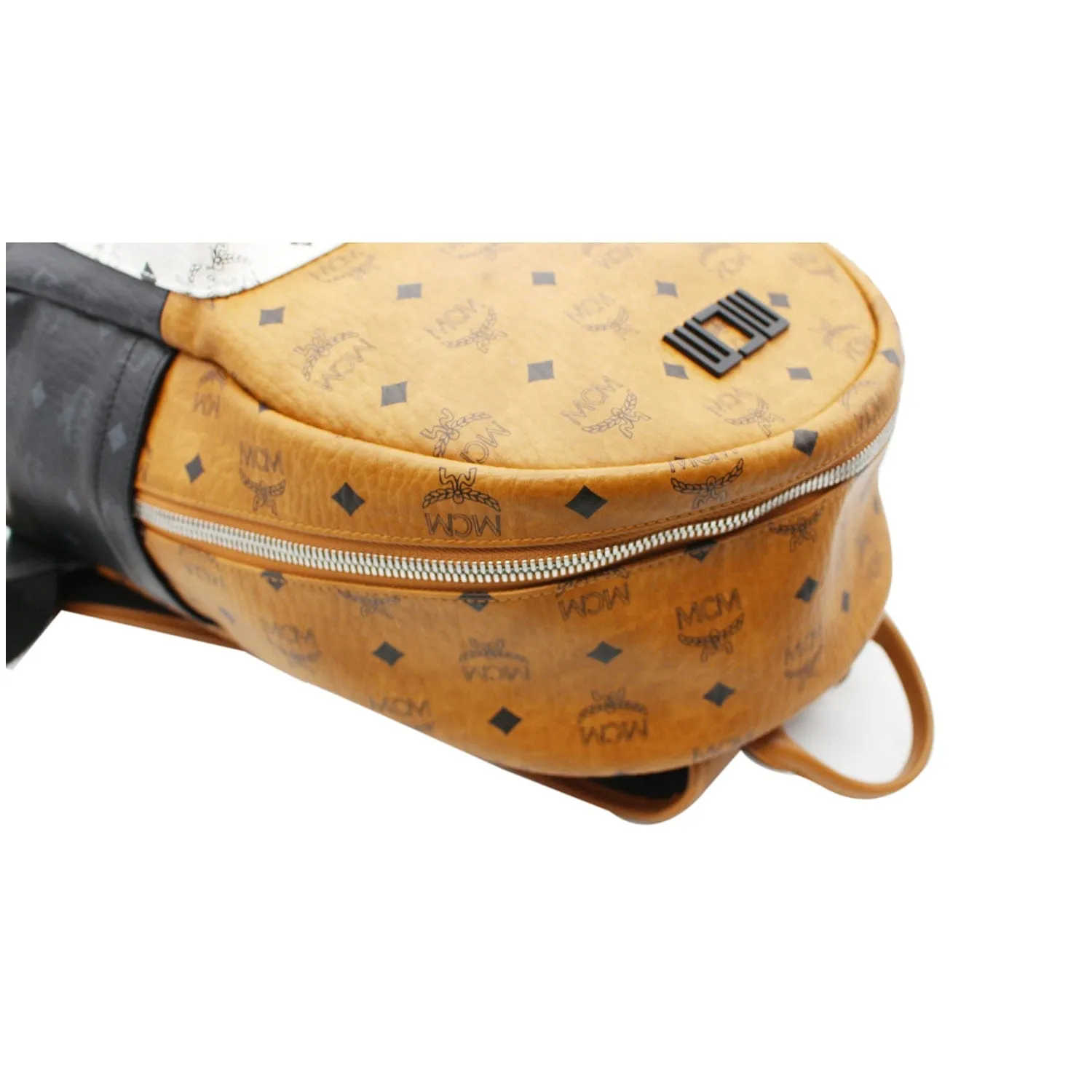 MCM Stark Visetos Mix Coated Canvas Backpack Bag Cognac- 10% OFF