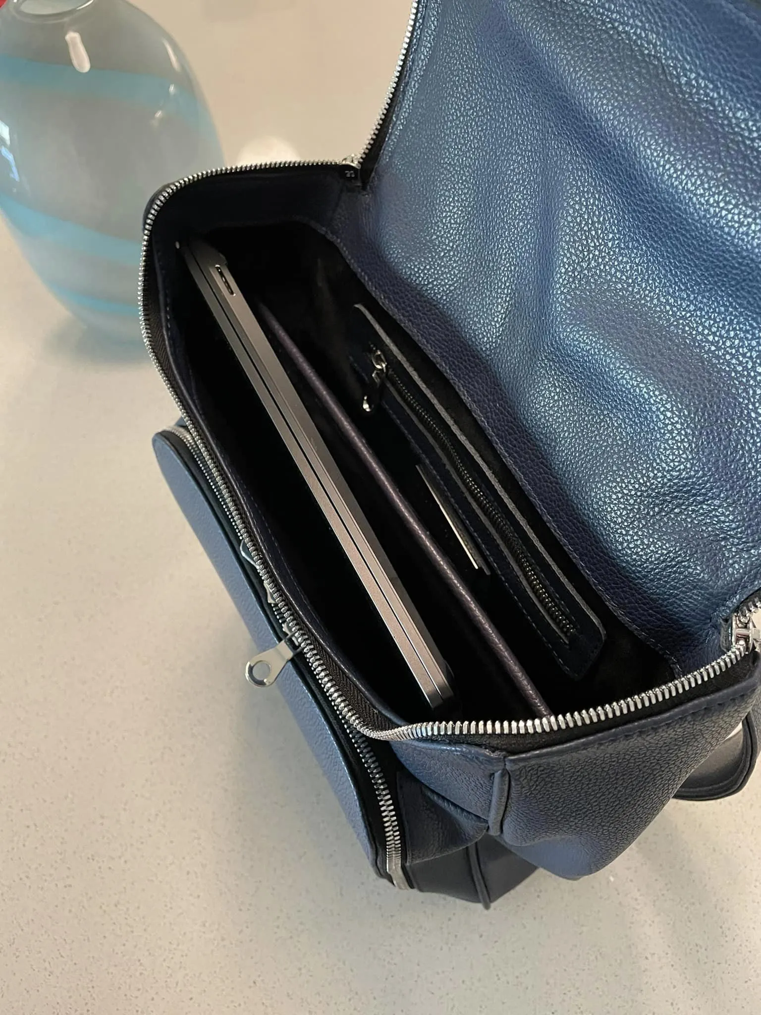 Medium Laptop Pack - Midnight Blue Pebble