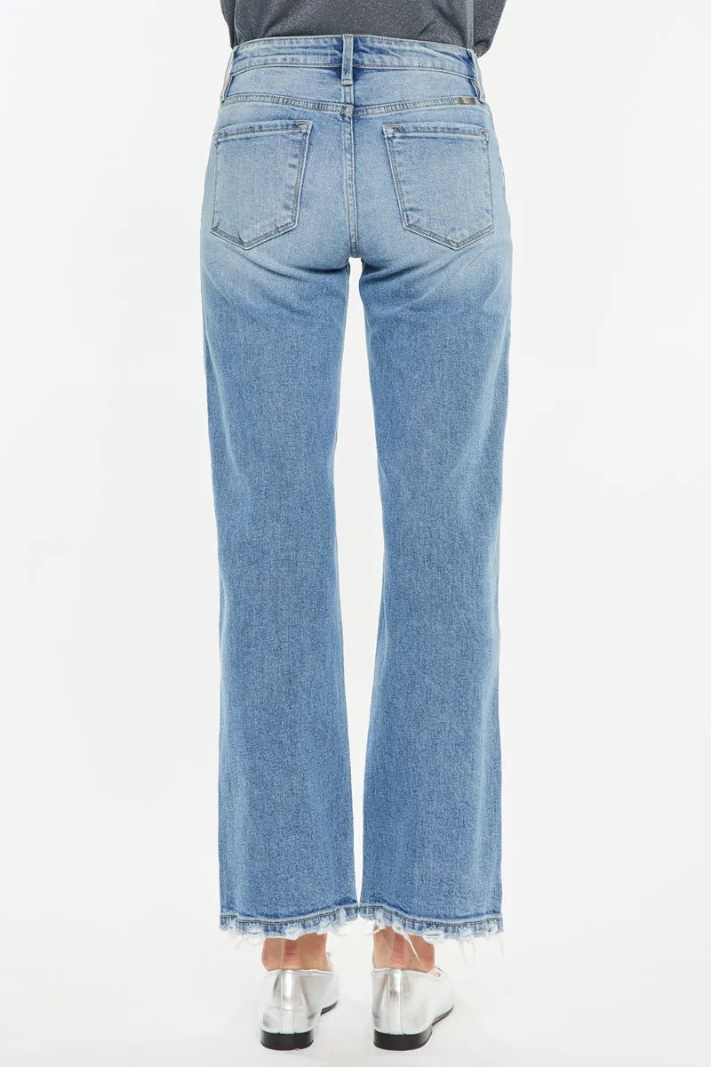 Melissa High Rise Slim Wide Leg Jeans