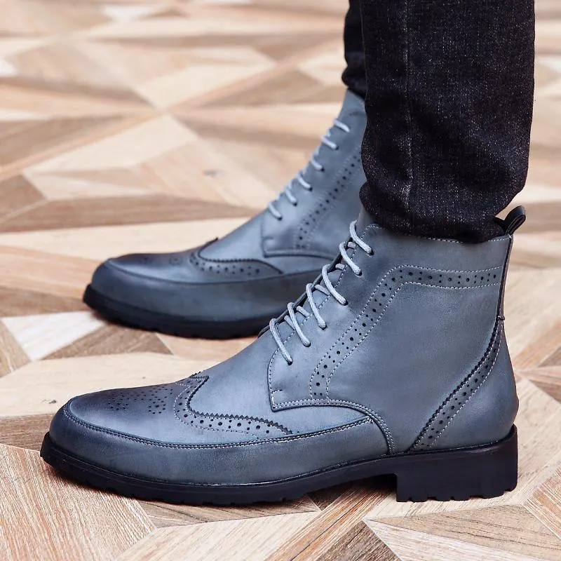 Men's Brogue Ankle Boots