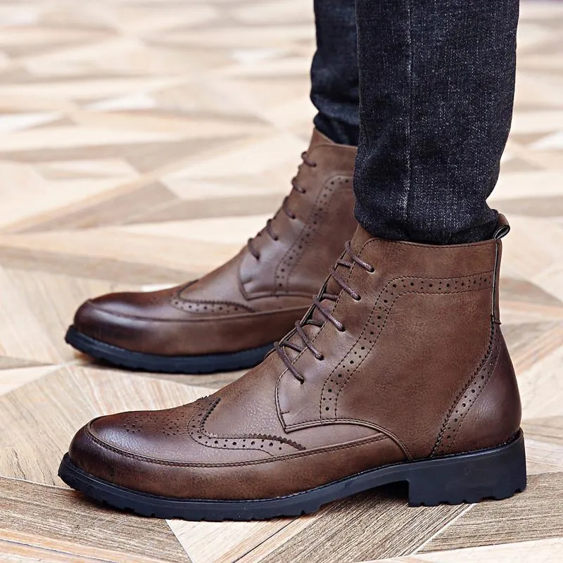 Men's Brogue Ankle Boots