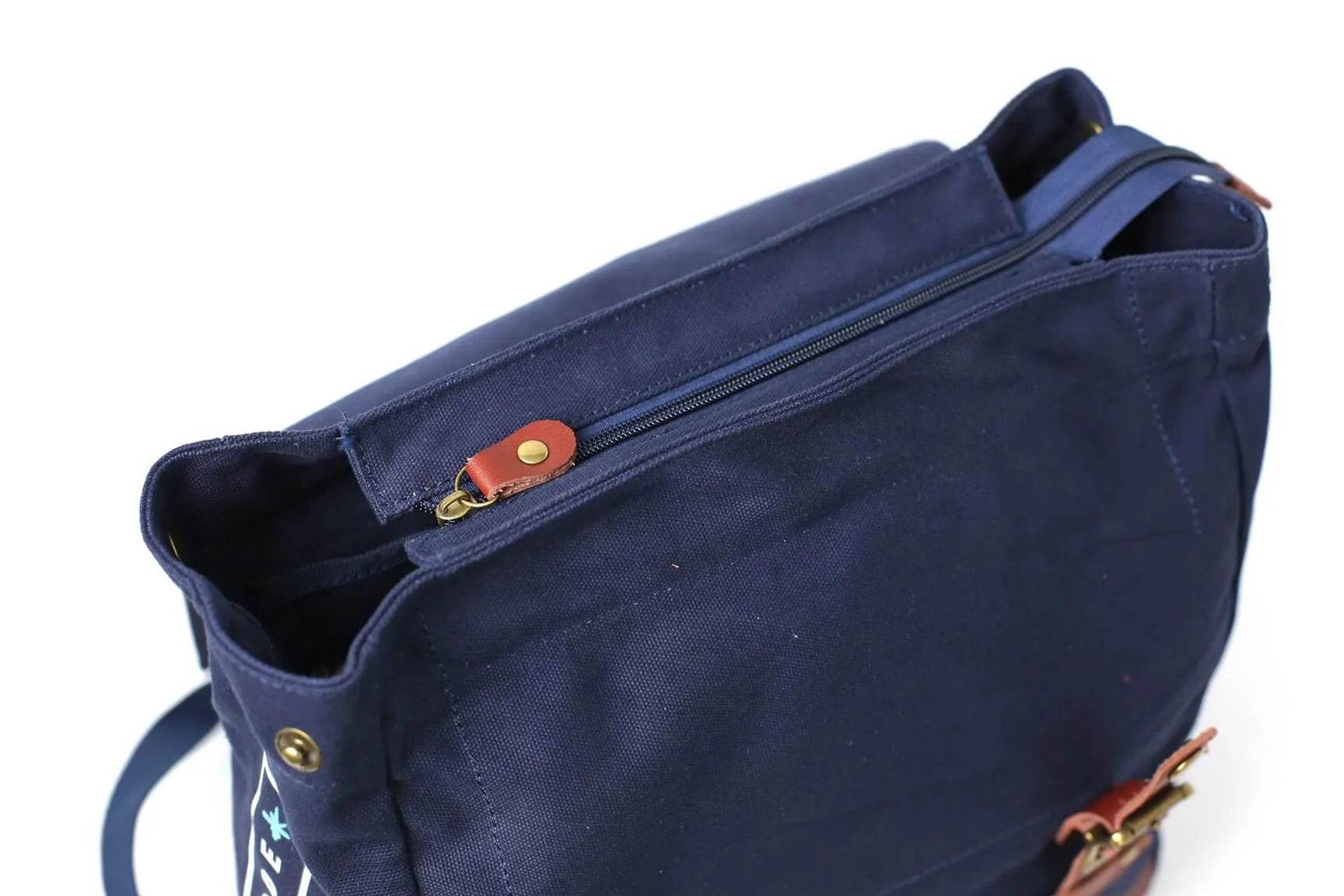 Men's Canvas Leather Hiking Travel Backpack, Rucksack School Bag TB310