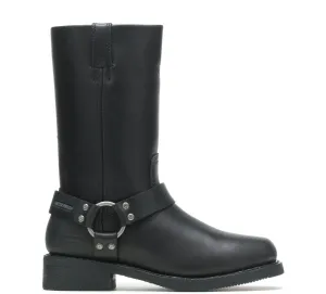 Men's Hustin Waterproof Leather Riding Boots - Black
