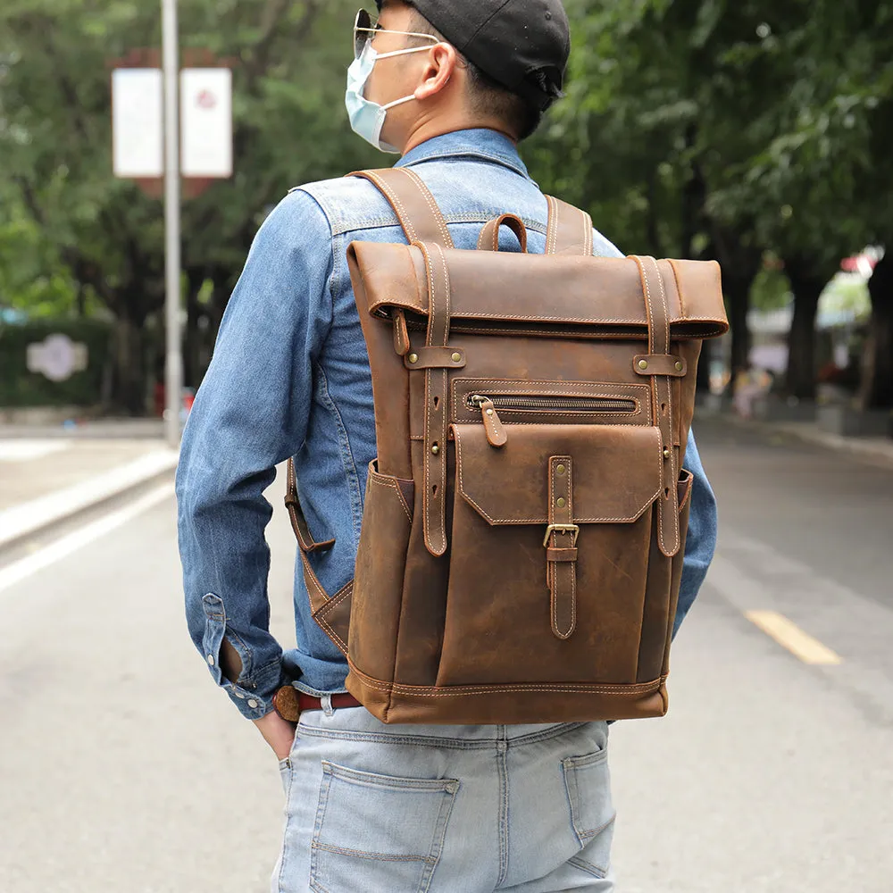 Men's Leather Rucksack | Ellora
