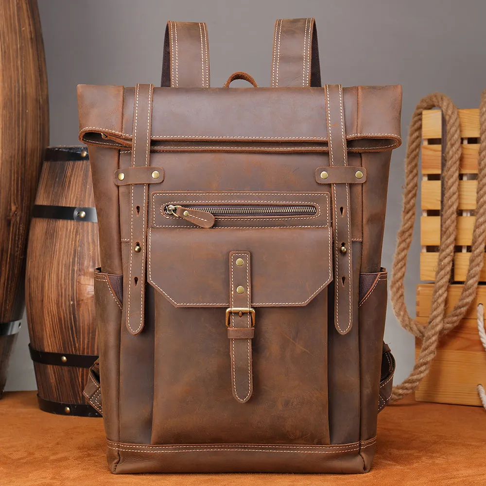 Men's Leather Rucksack | Ellora