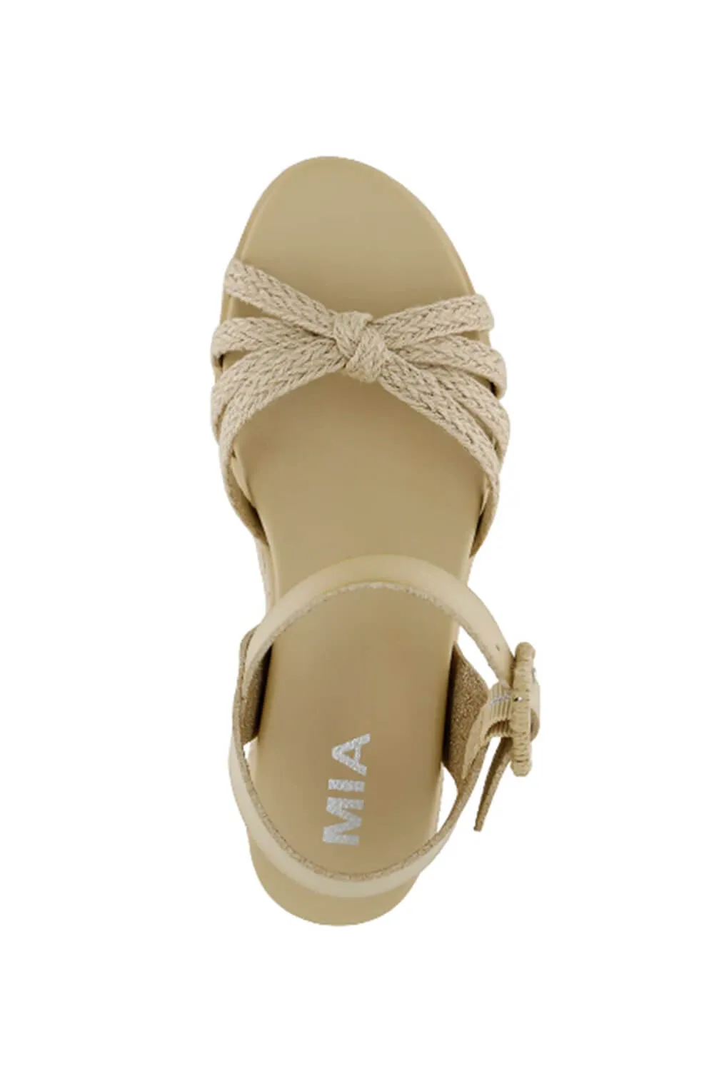MIA Kehlani Rope Platform Sandals for Women in Bone | MH2370-BONE