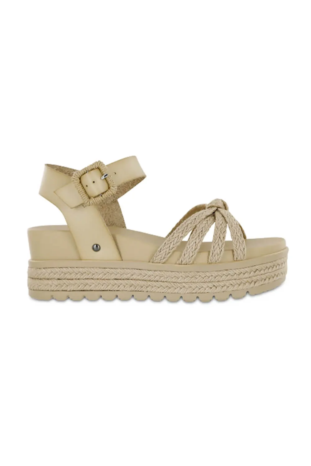 MIA Kehlani Rope Platform Sandals for Women in Bone | MH2370-BONE