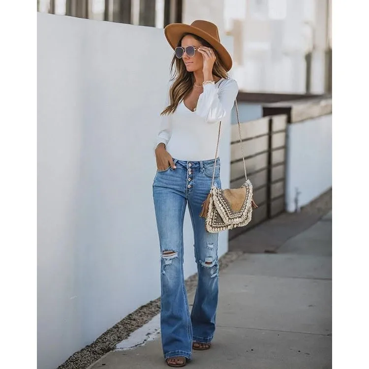 Micro flared jeans