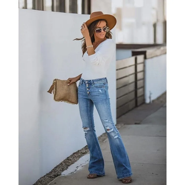 Micro flared jeans
