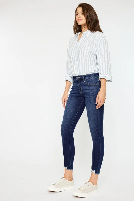 MID RISE ANKLE SKINNY JEANS
