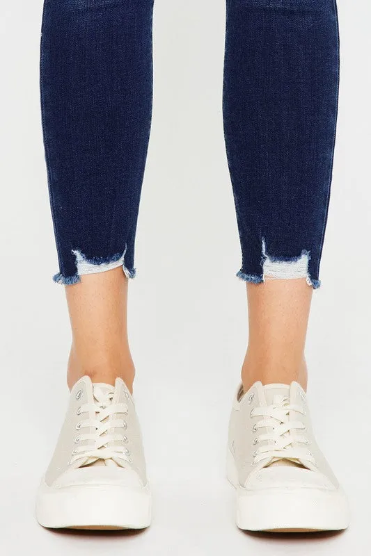MID RISE ANKLE SKINNY JEANS