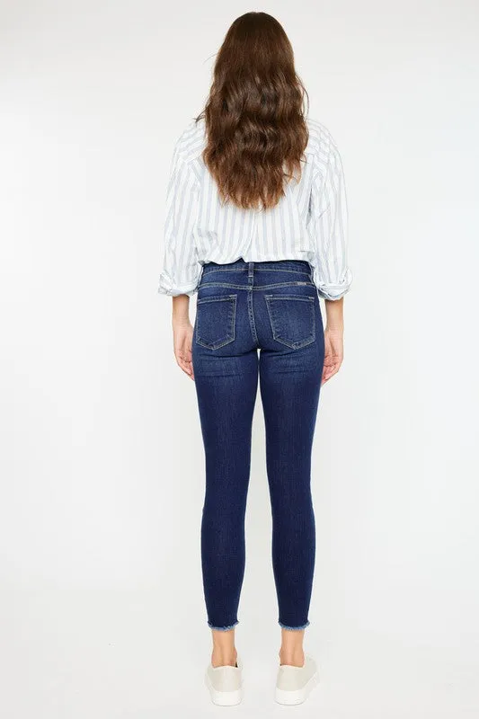 MID RISE ANKLE SKINNY JEANS
