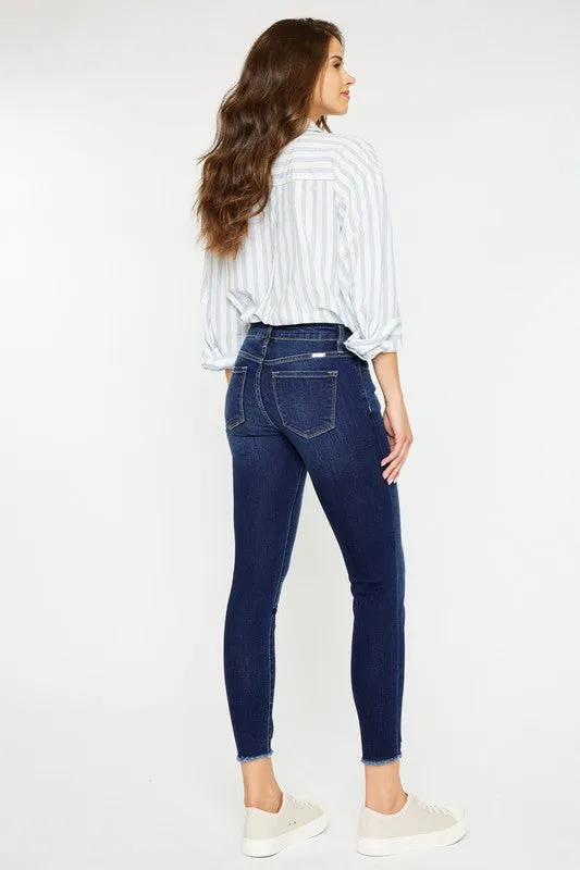 MID RISE ANKLE SKINNY JEANS