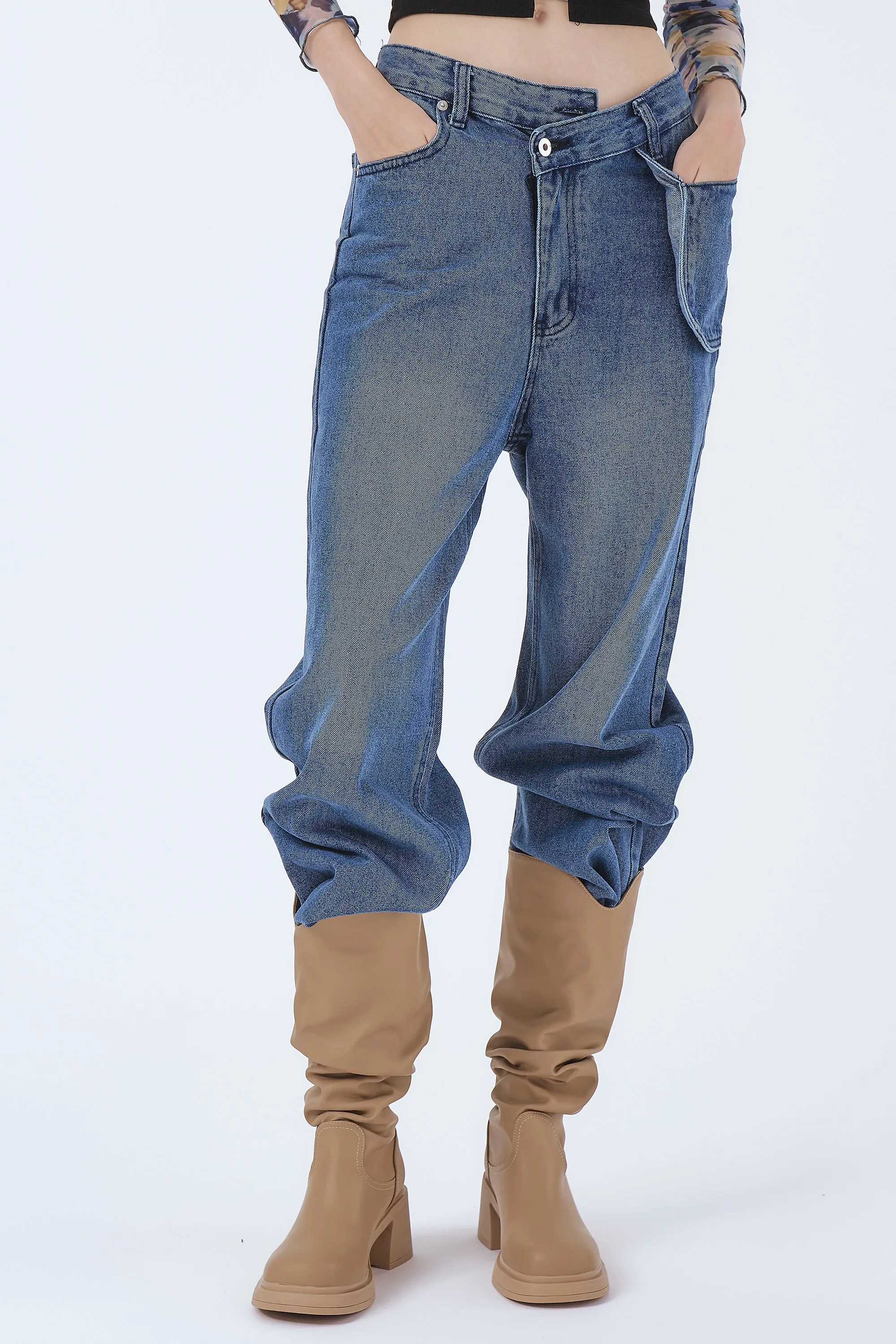 Mila Wide Leg Pocket Jeans