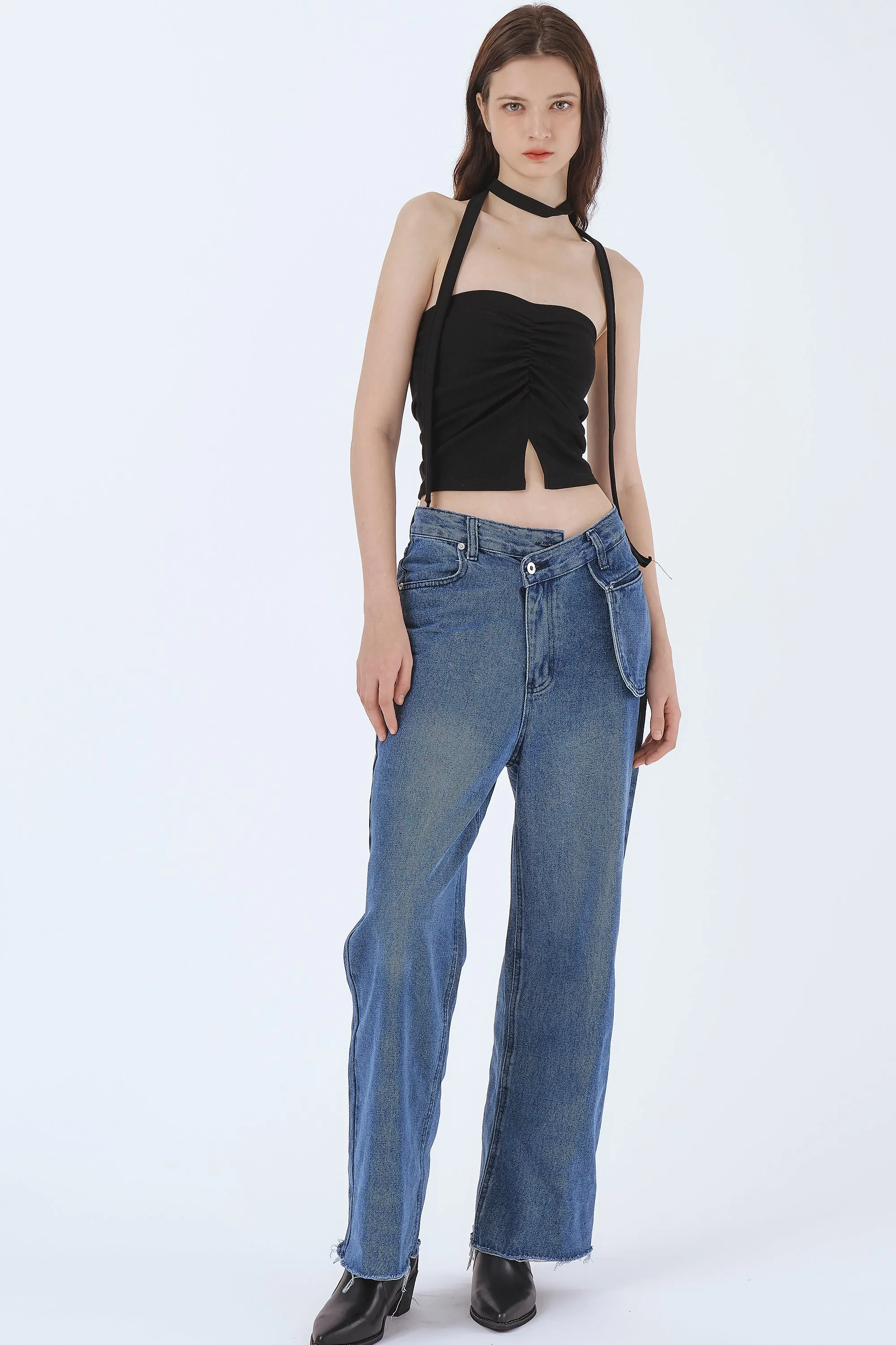 Mila Wide Leg Pocket Jeans