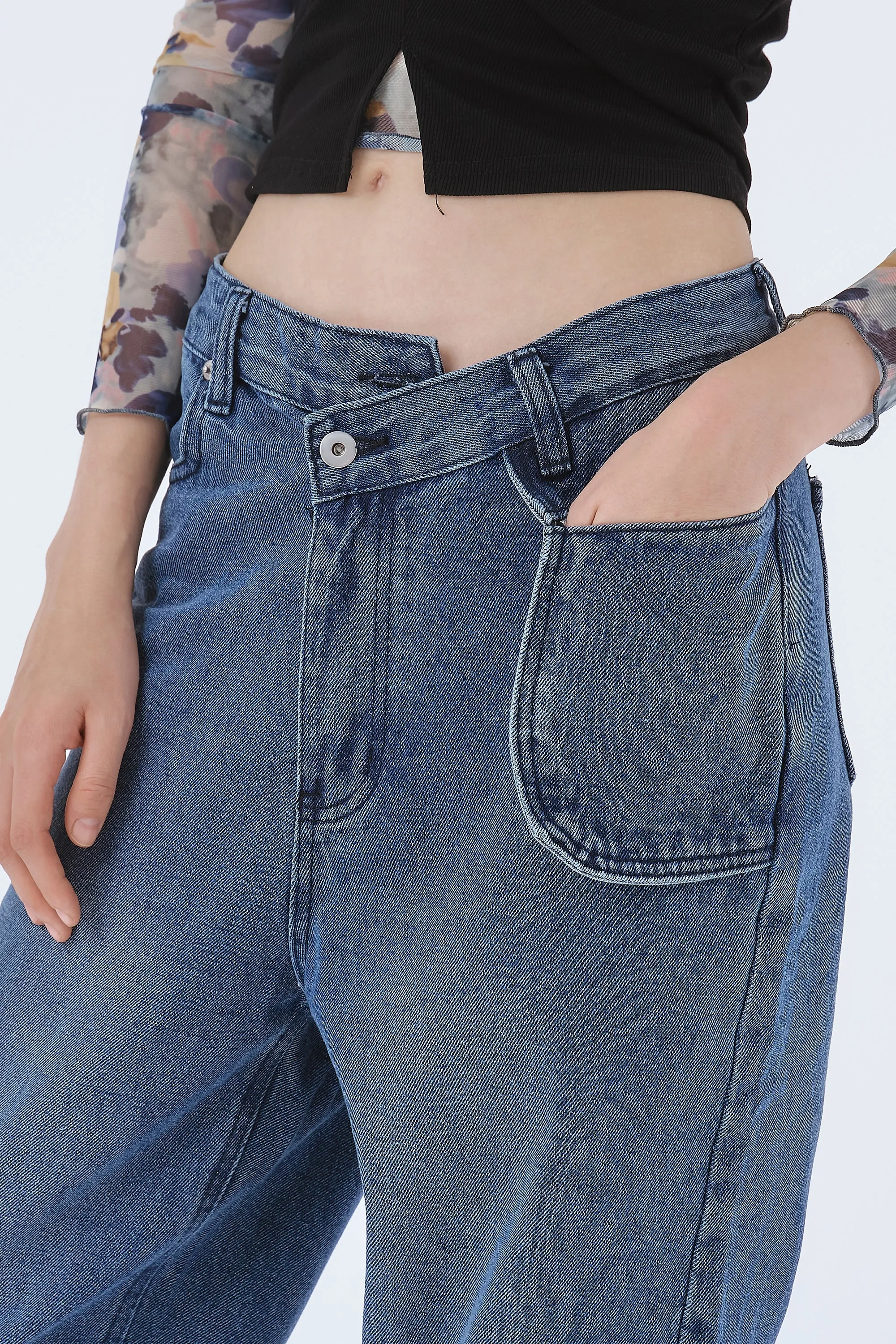 Mila Wide Leg Pocket Jeans