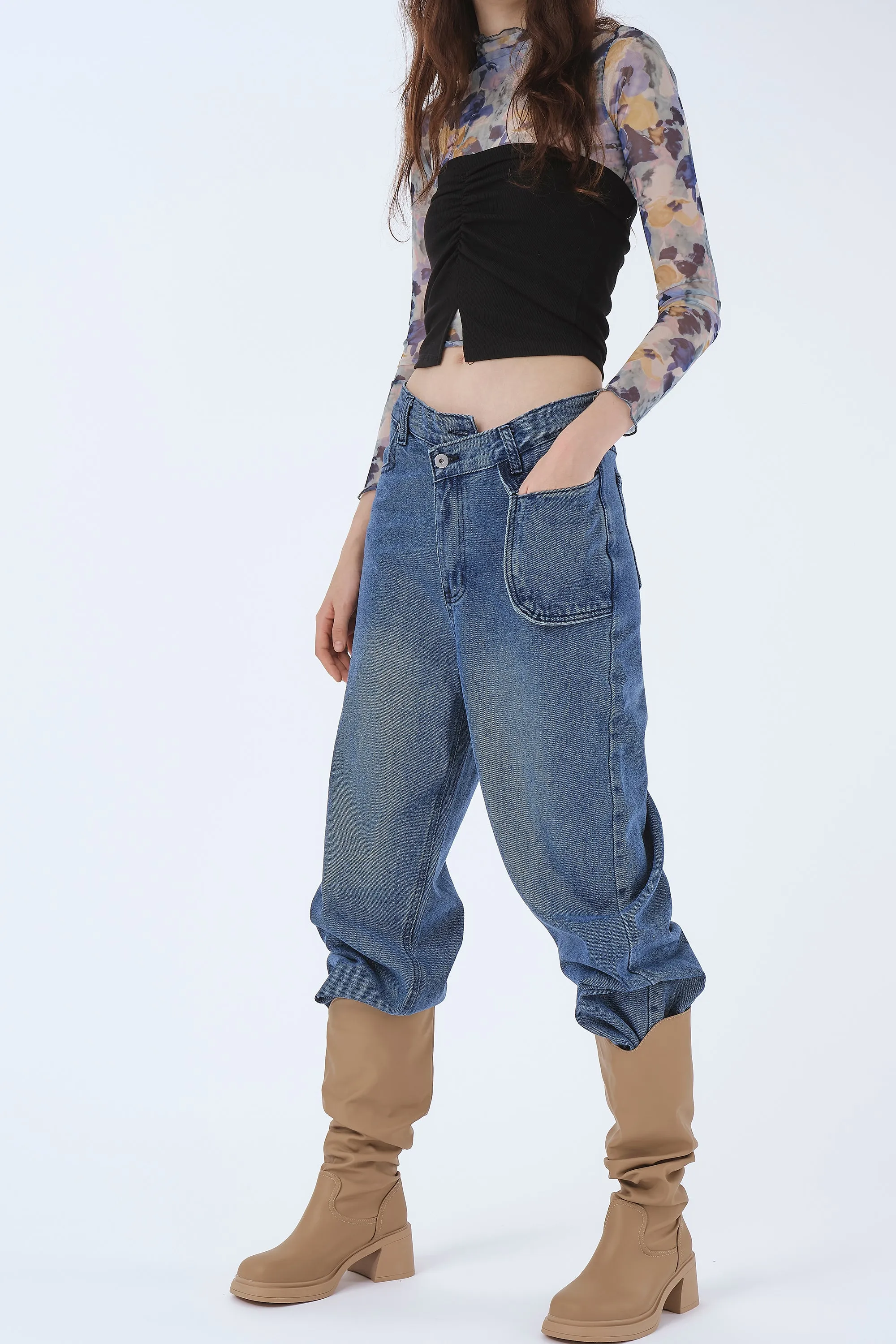 Mila Wide Leg Pocket Jeans