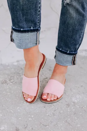 *MODEL* Bueno Wide Band Slide - Pink - SIZE 6 - FINAL SALE