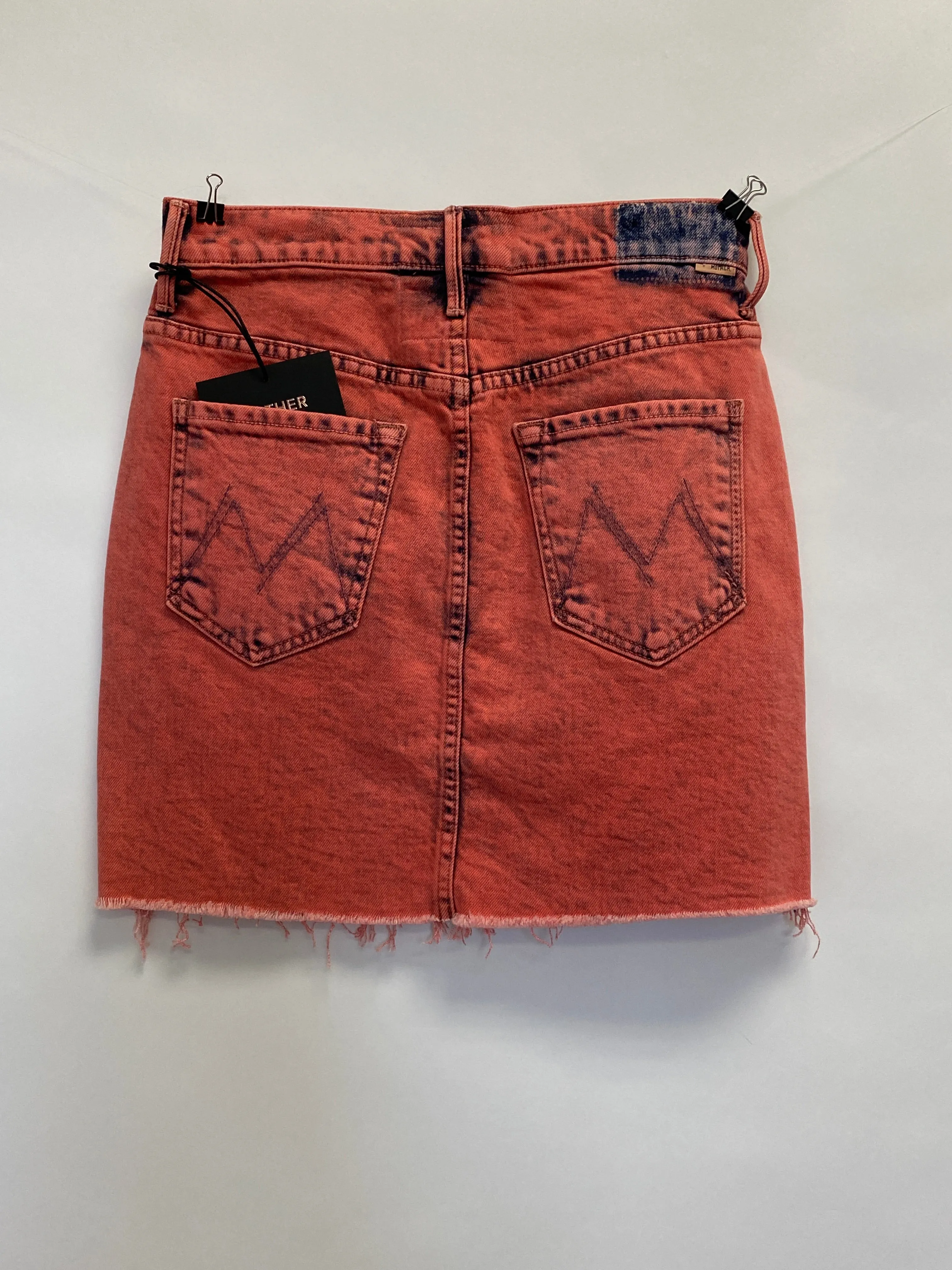 MOTHER Salmon Denim Mini Skirt