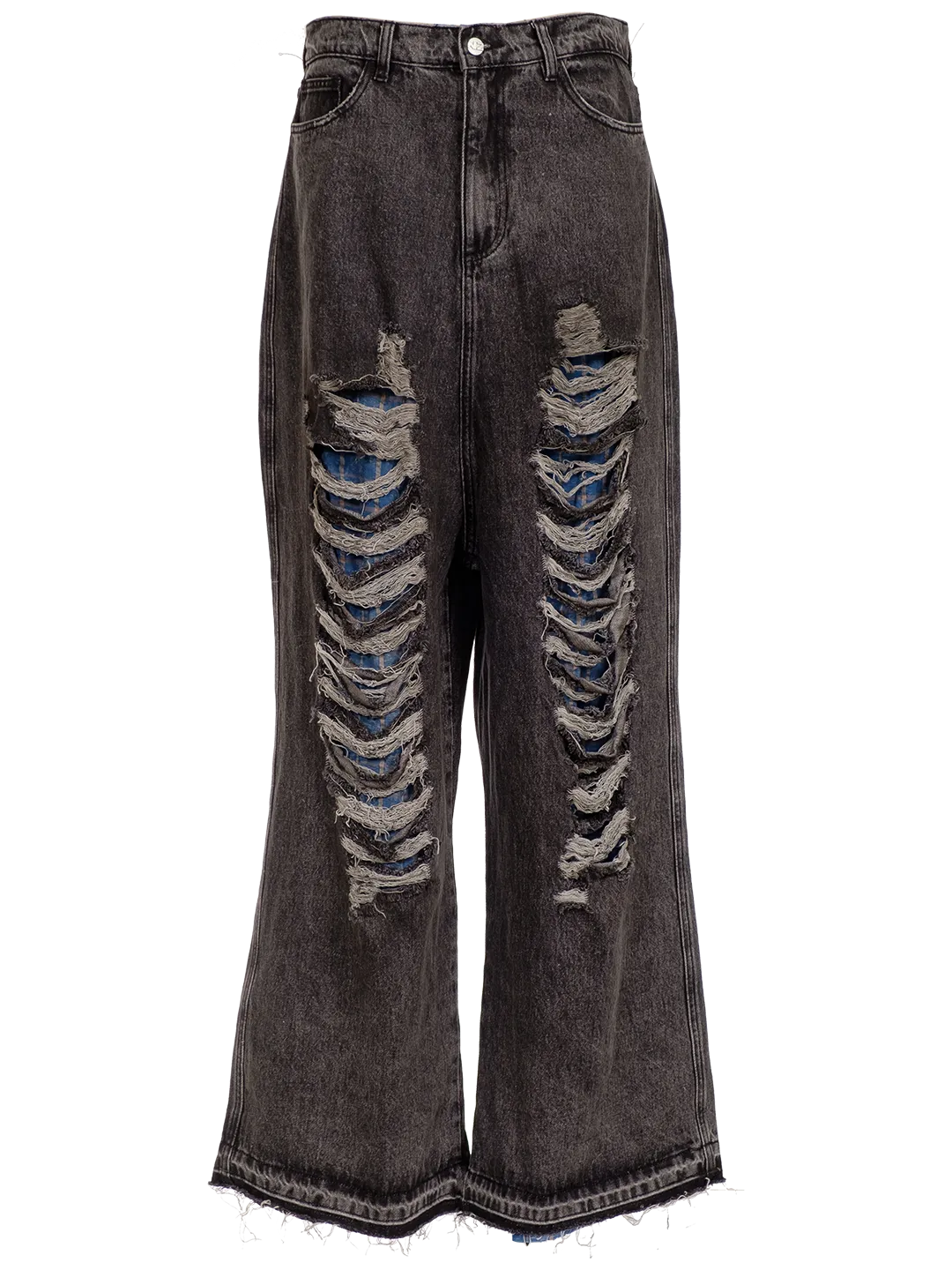 MULTICOLOUR DISTRESSED JEANS