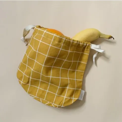 Mustard Check Small Multi Bag