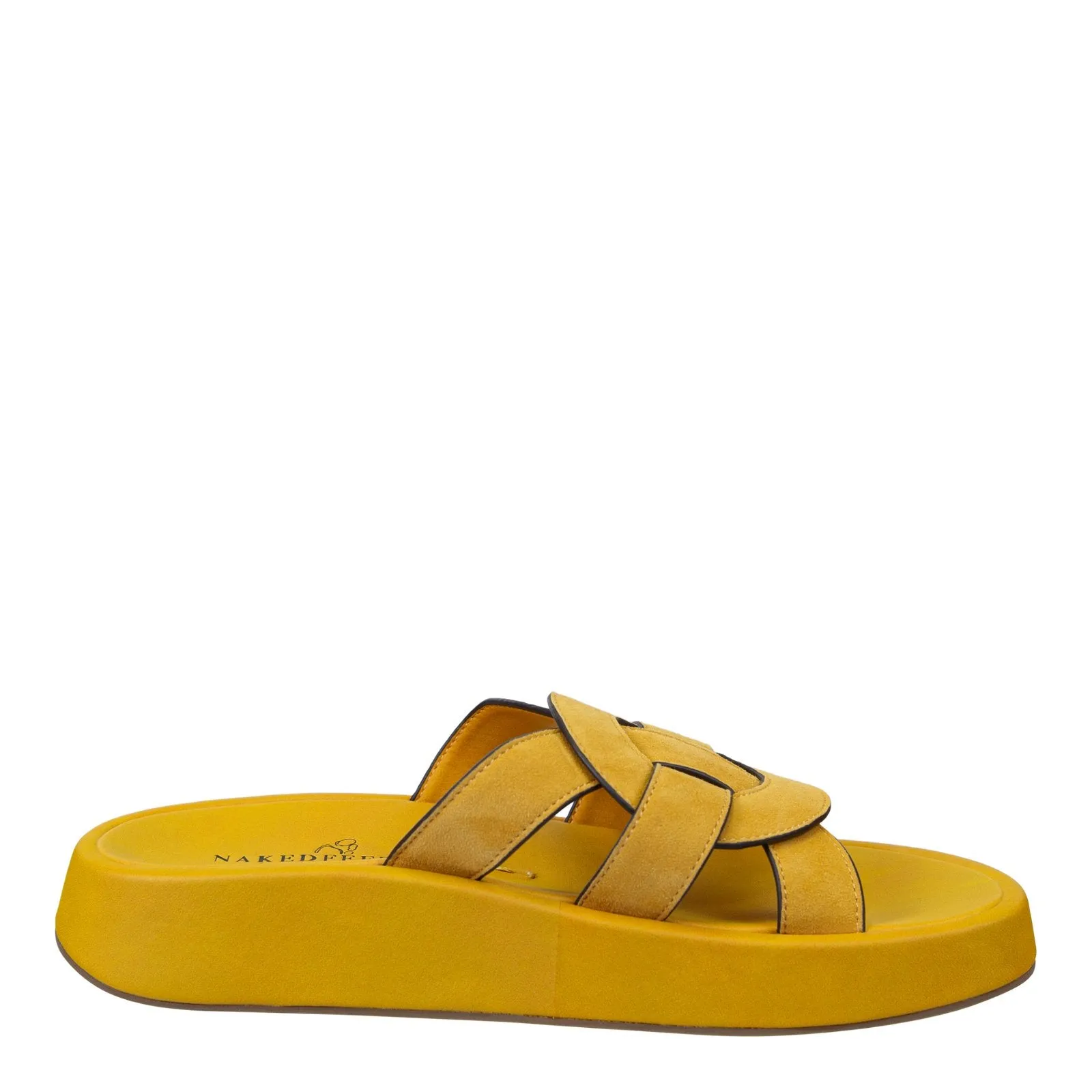 Naked Feet: MARKET in YELLOW Platform Sandals