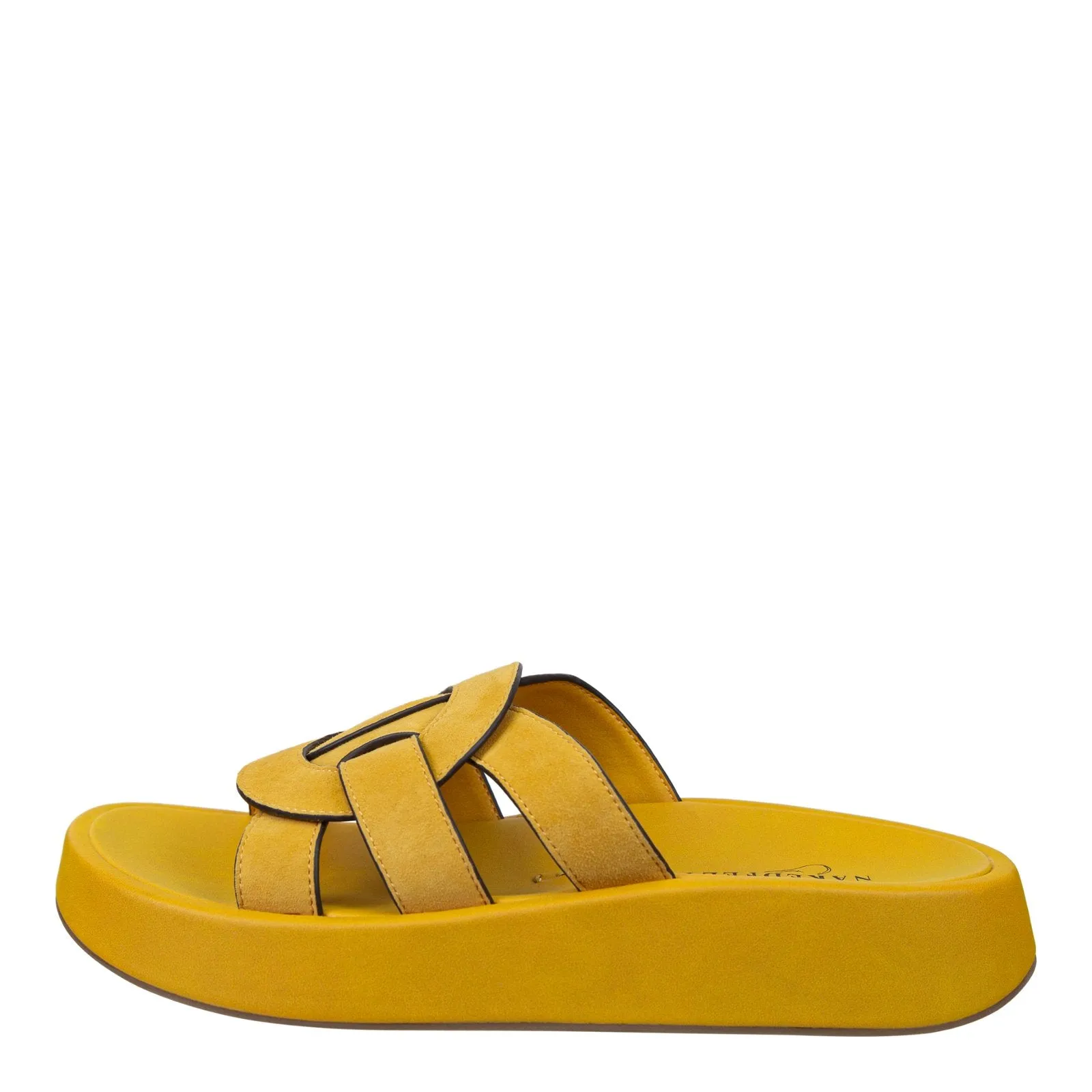 Naked Feet: MARKET in YELLOW Platform Sandals