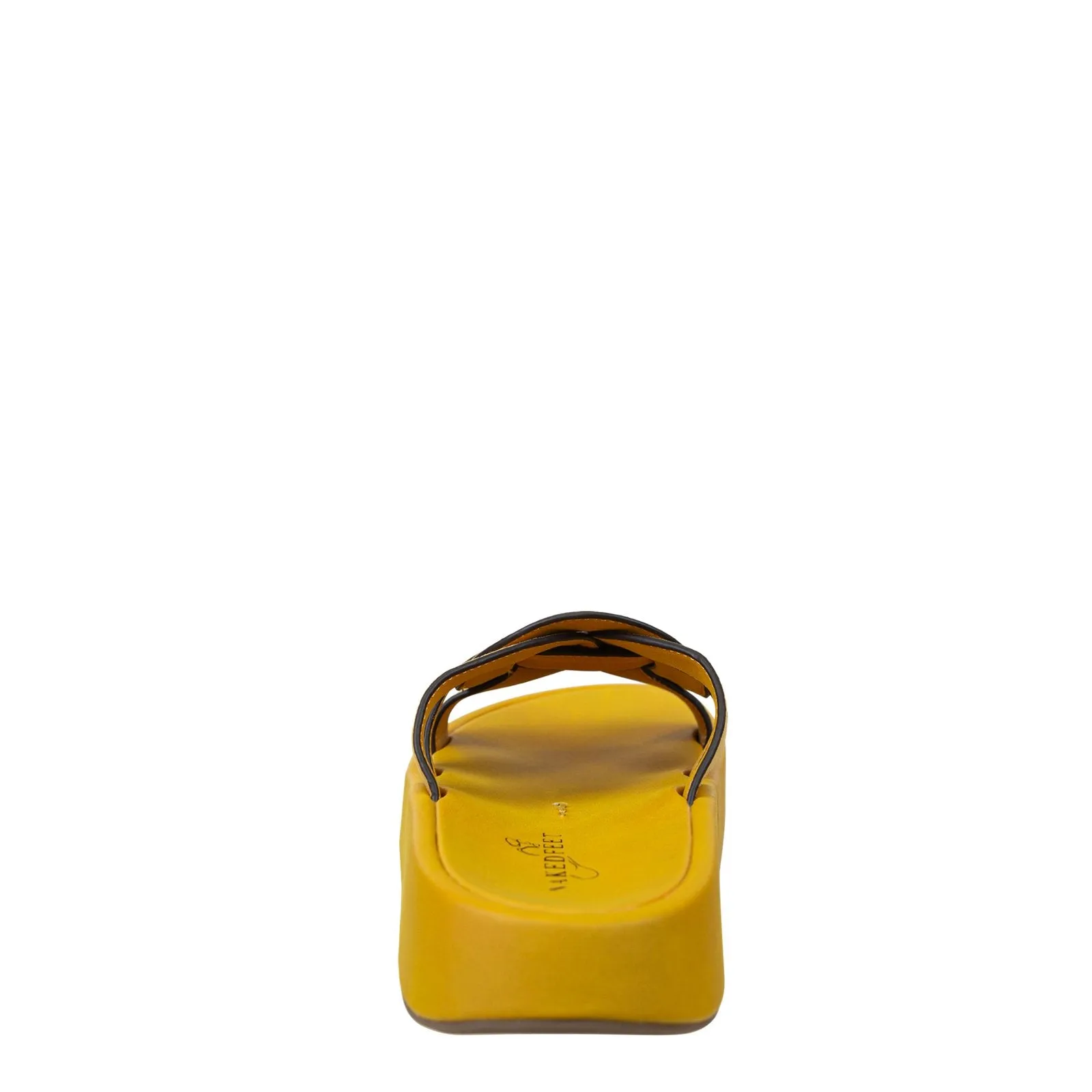 Naked Feet: MARKET in YELLOW Platform Sandals