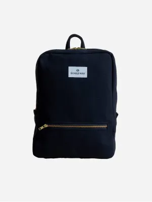 Natural Cotton Canvas Daypack | Night Black