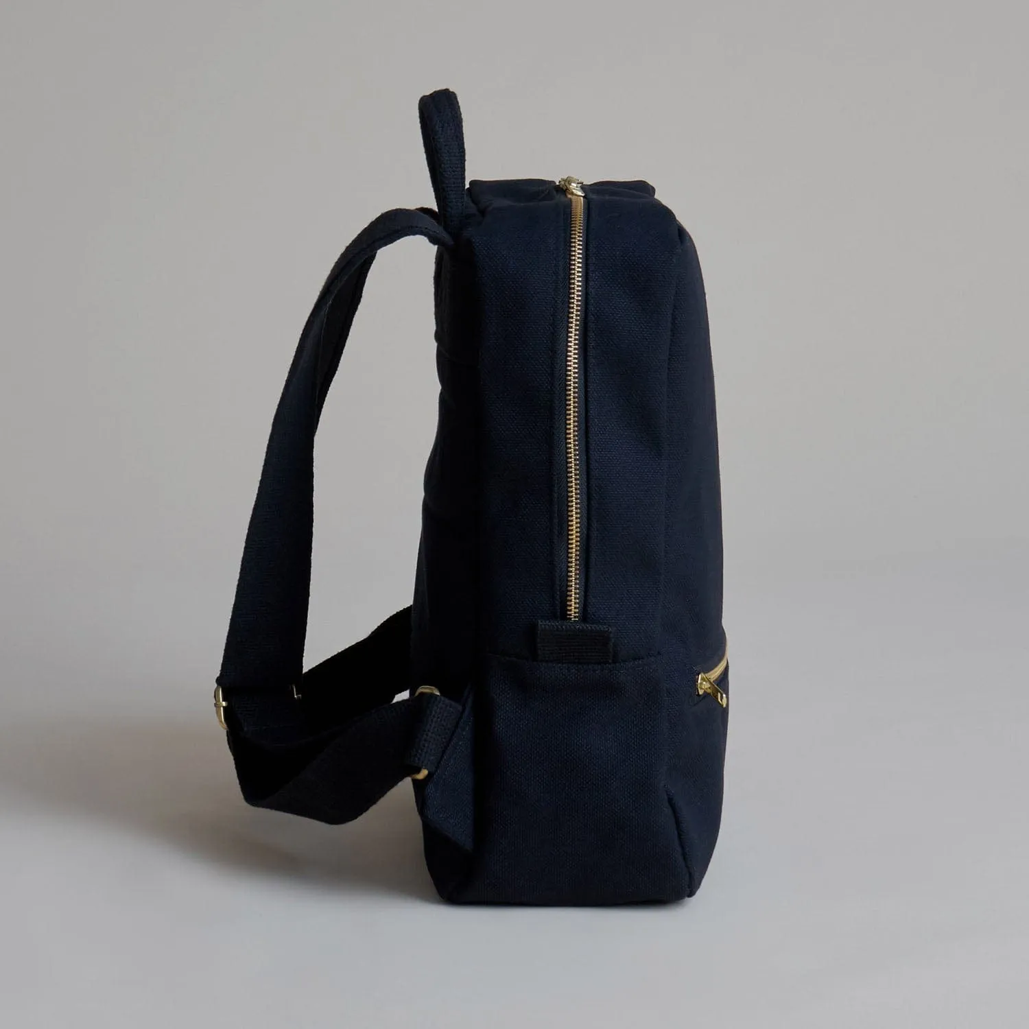 Natural Cotton Canvas Daypack | Night Black