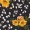 Navy Mixed Floral High Neck Top