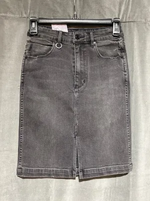 NEUW Black Denim Straight Skirt
