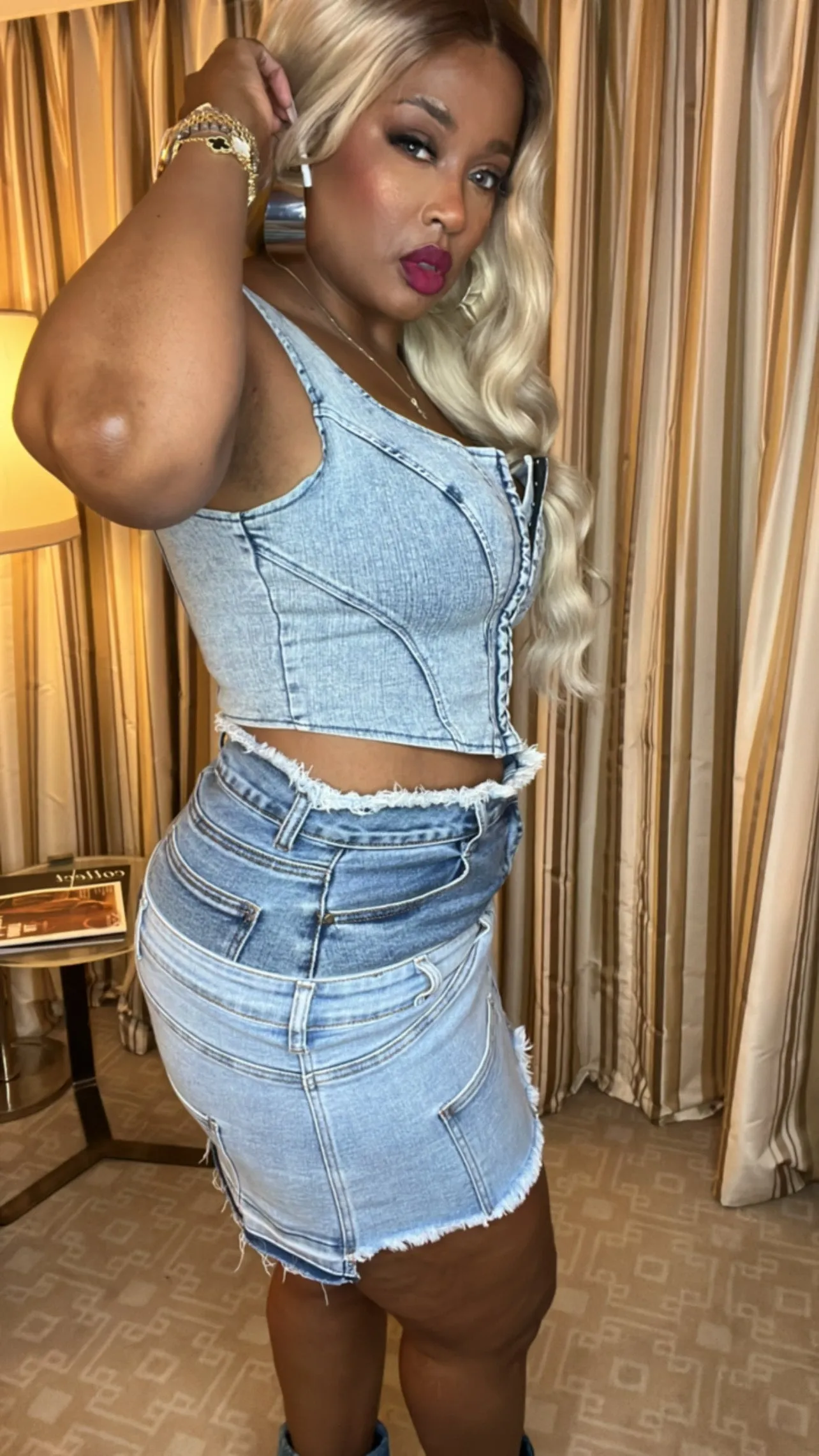 Never Enough Denim Skirt