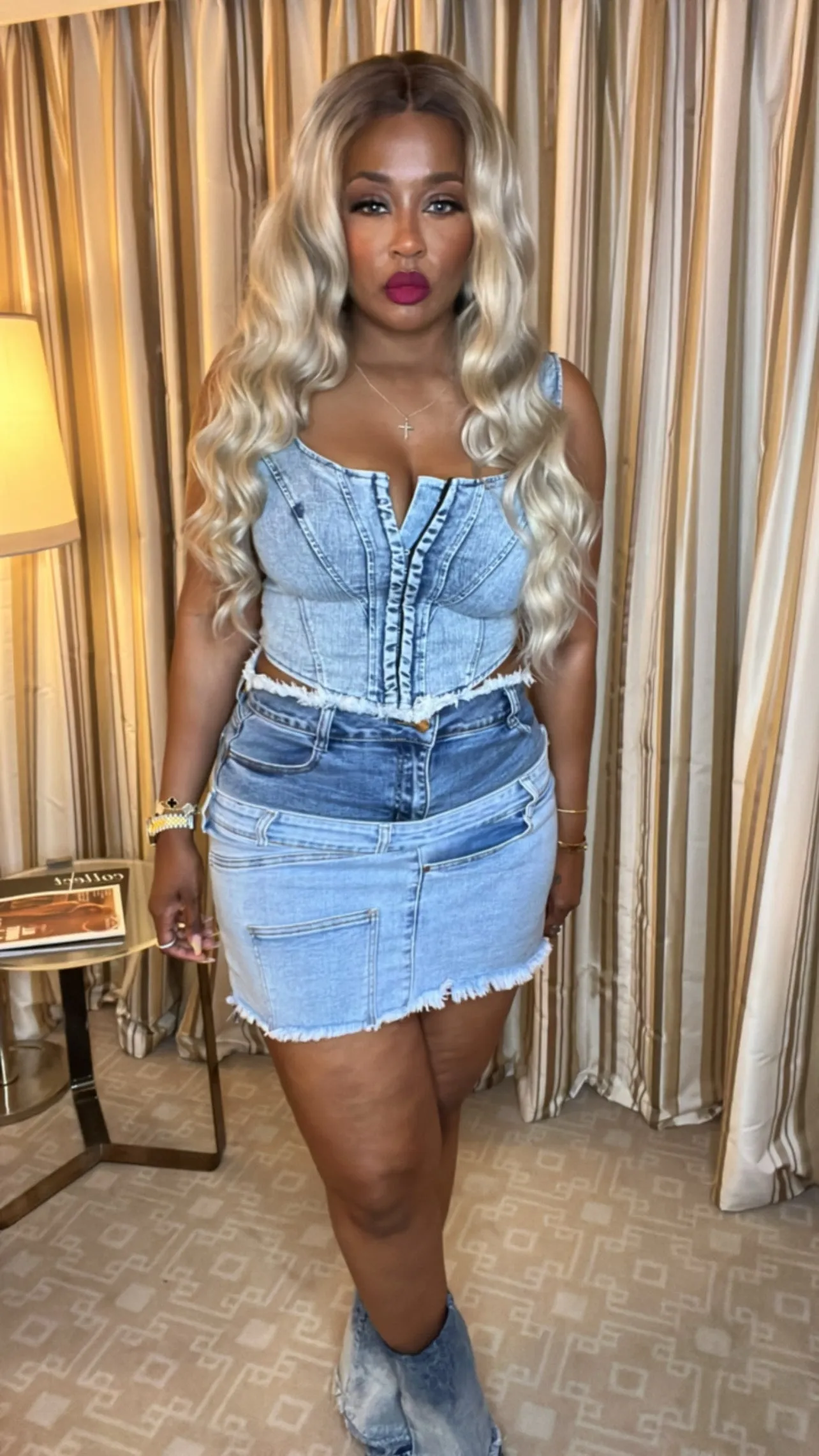 Never Enough Denim Skirt