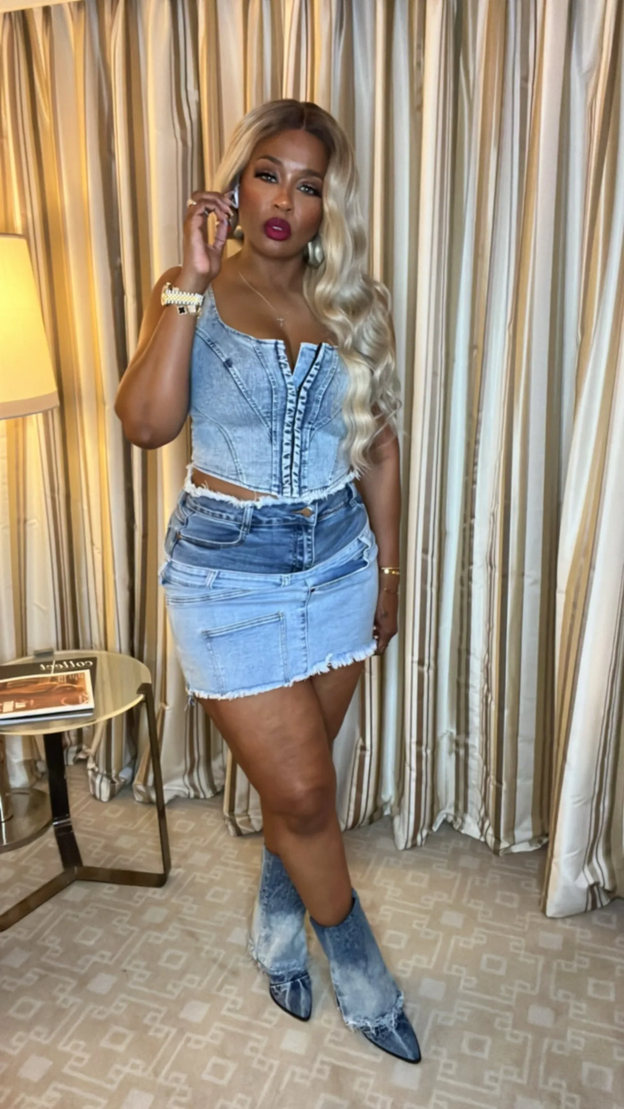Never Enough Denim Skirt