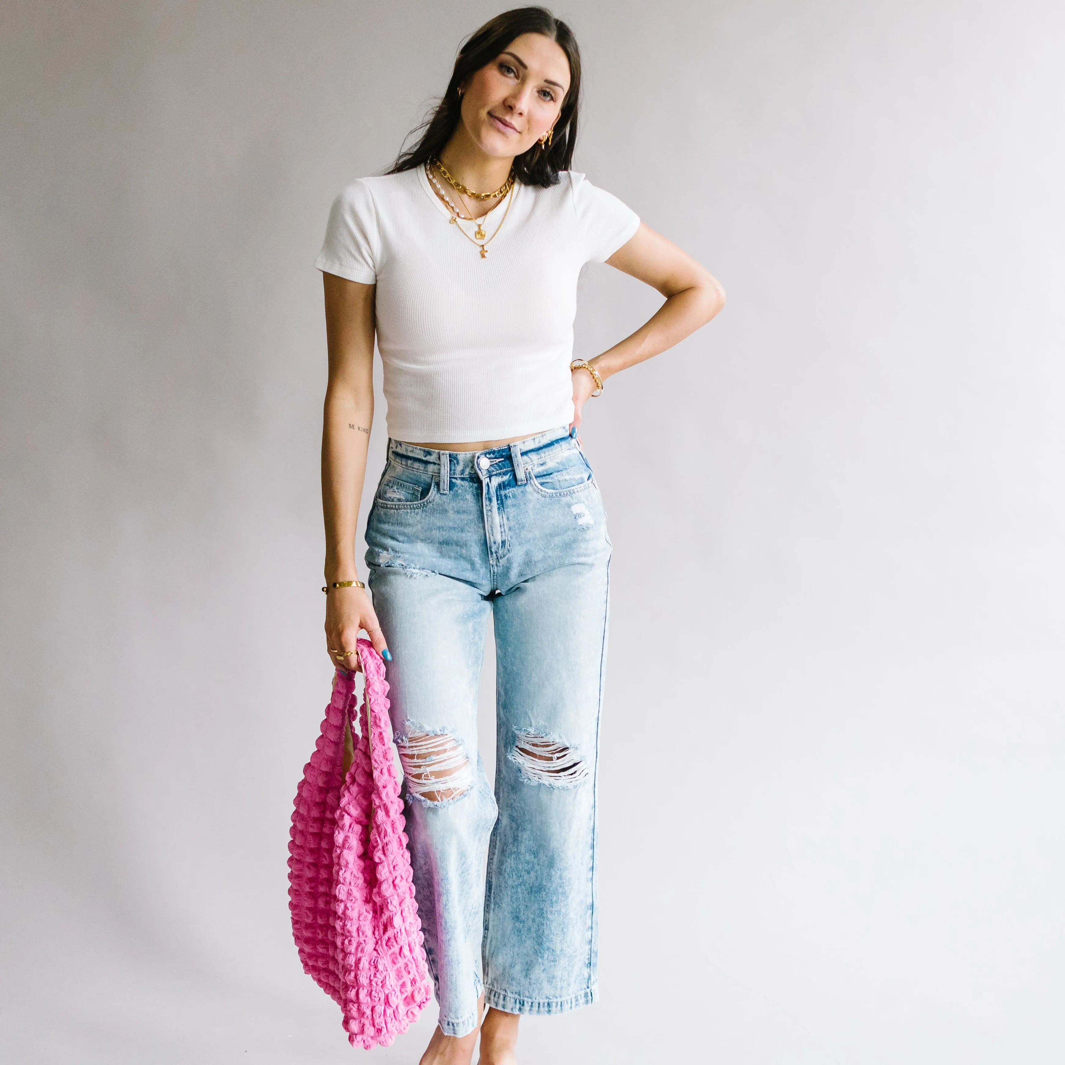 Never Getting Back Together Wide Leg Jeans