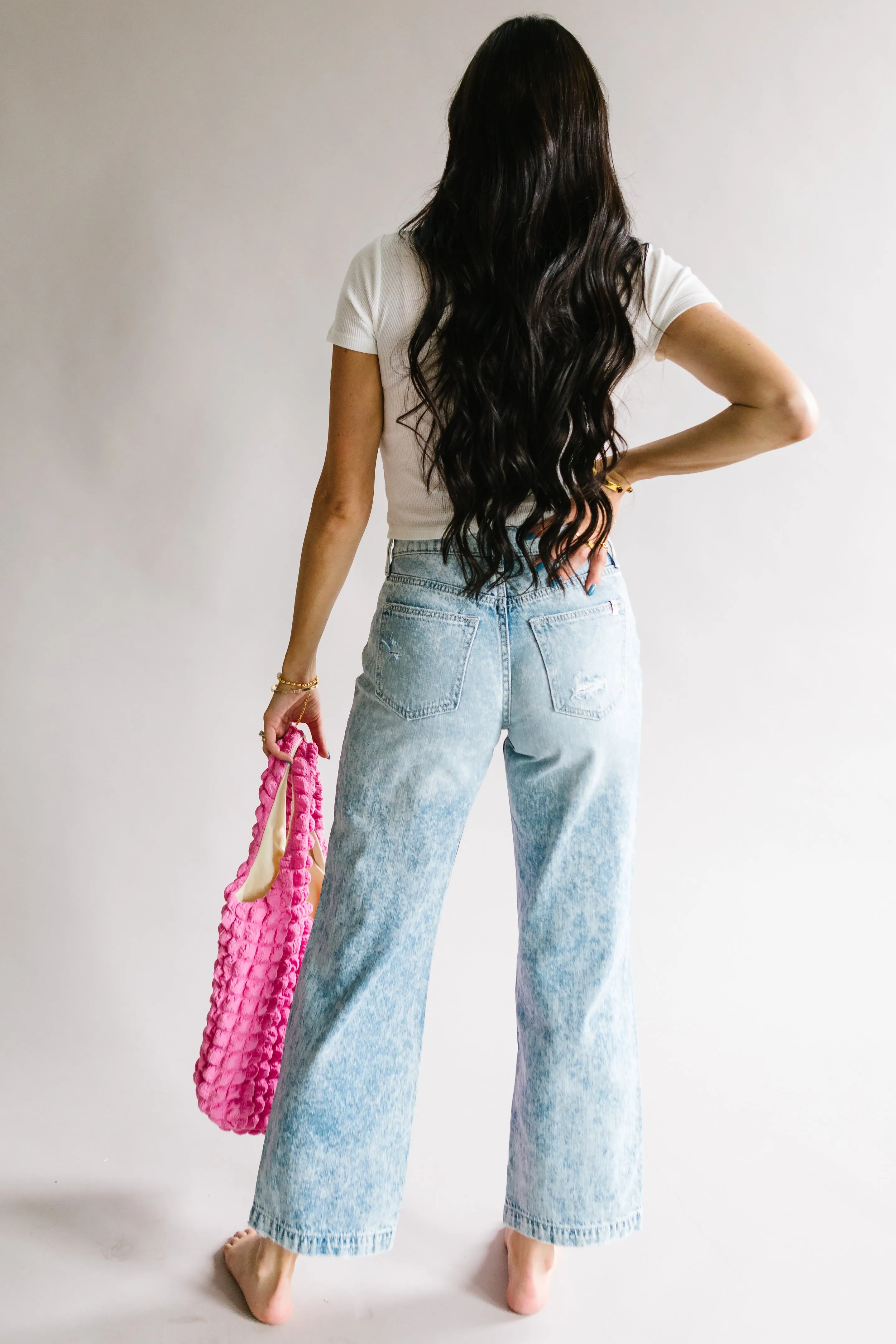 Never Getting Back Together Wide Leg Jeans