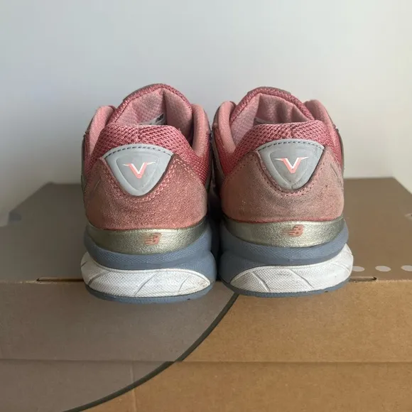 New Balance 990 v5 Cosmic Coral Kids Sneakers- SZ 3 Y