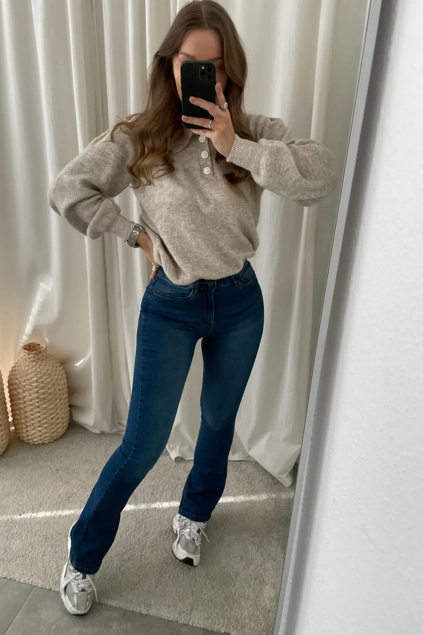 NMSallie Shape Jeans - Medium Blå Denim