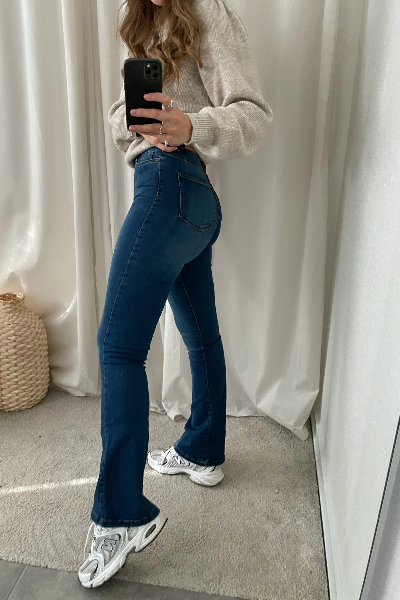 NMSallie Shape Jeans - Medium Blå Denim