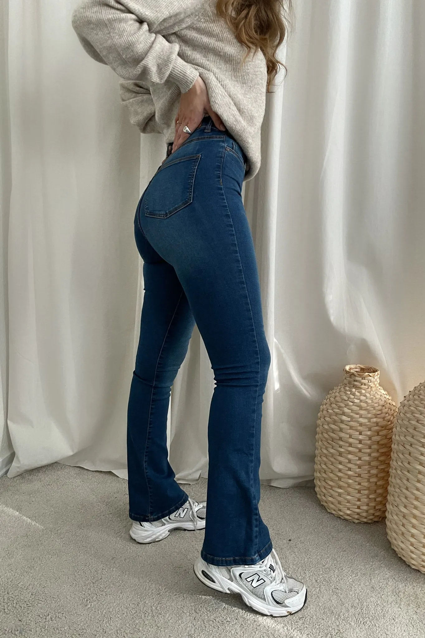 NMSallie Shape Jeans - Medium Blå Denim