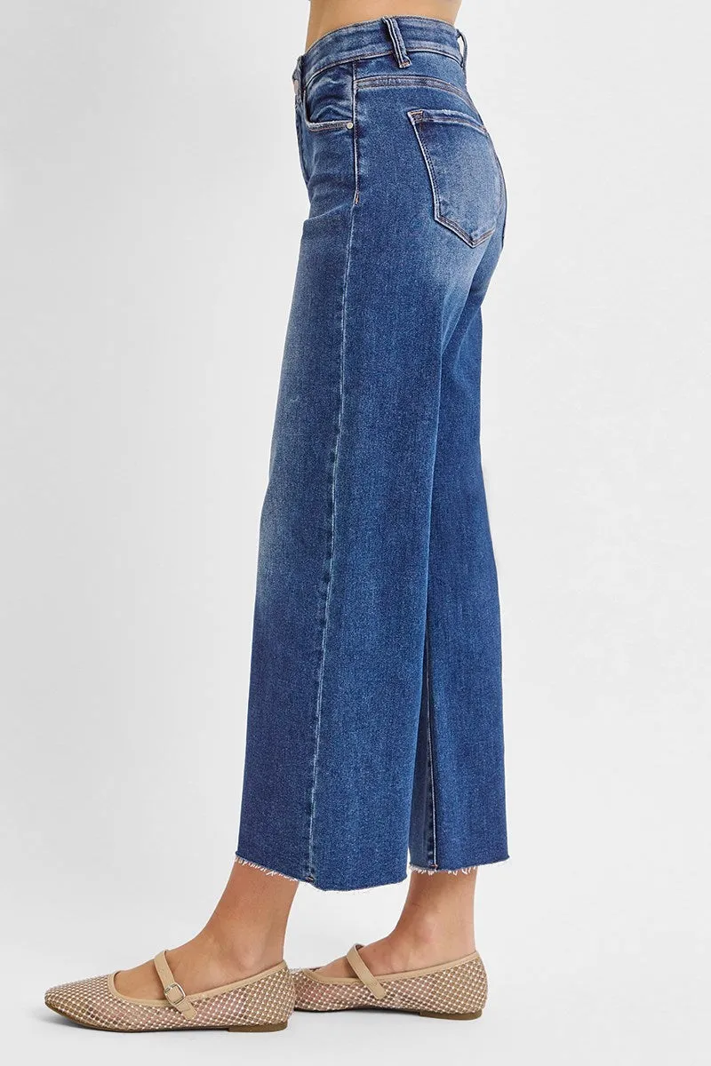 Nova Mid Rise Wide Leg Jeans