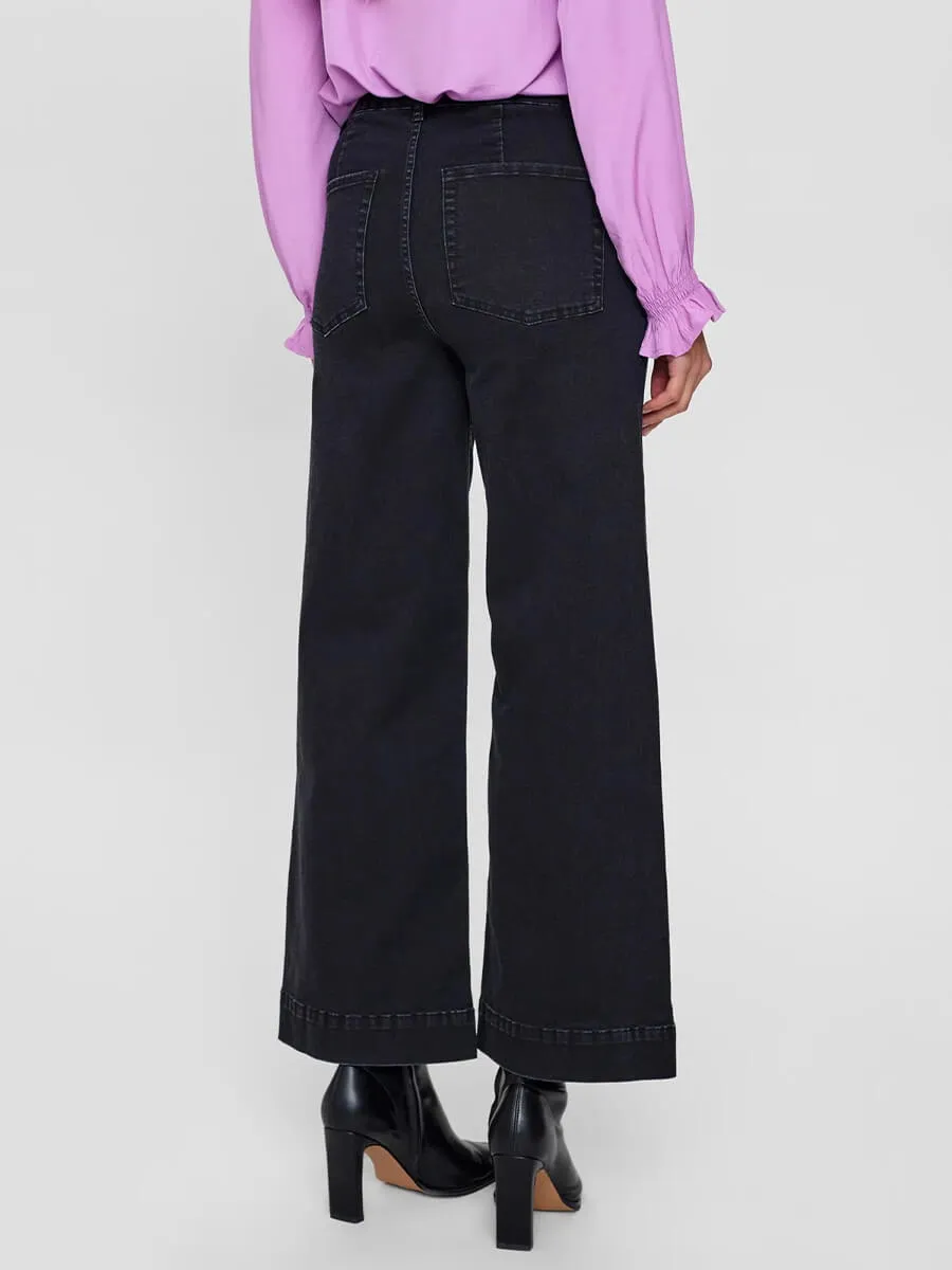 Nuparis Cropped Jeans - Black