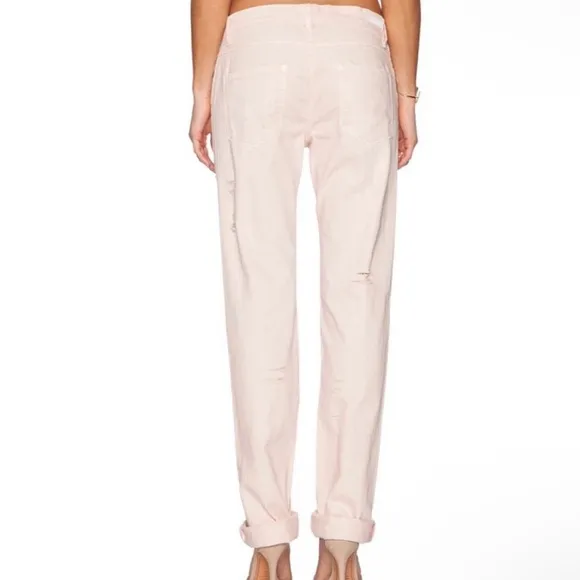 *NWT* Blank NYC Women’s Distressed Baby Pink Blush Boyfriend Jeans Size 25