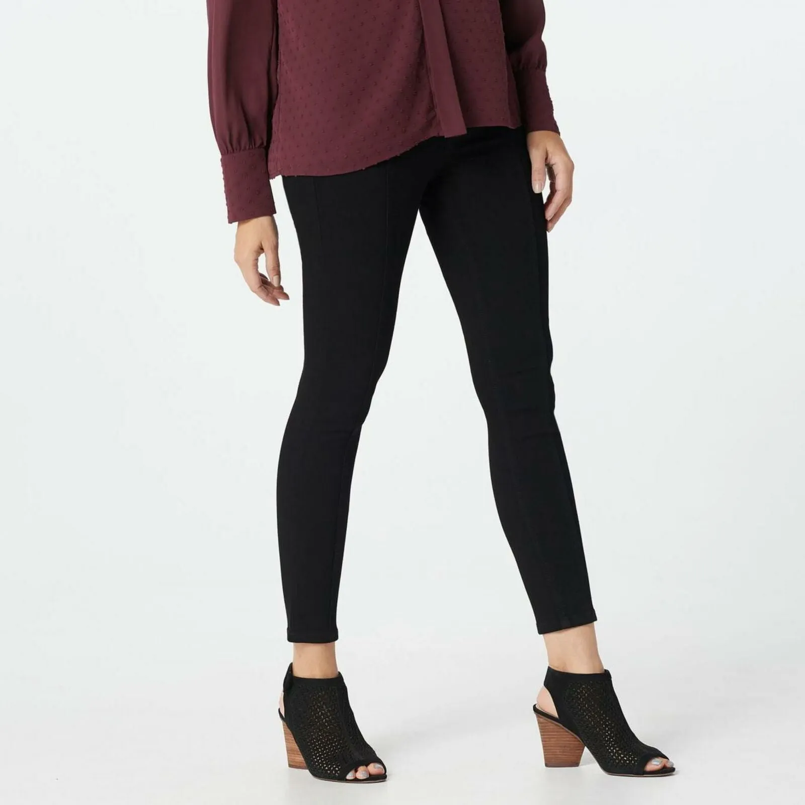 NWT Laurie Felt Petite Plus Silky Denim Ankle Skinny Pull-On Jeans W/ Seam 2XP