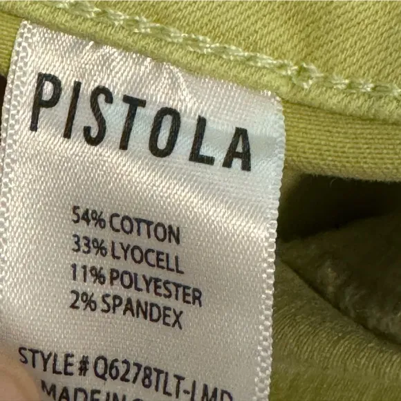 NWT Pistola X Stitch Fix Women’s‎ Jeans in Limeade Size 30